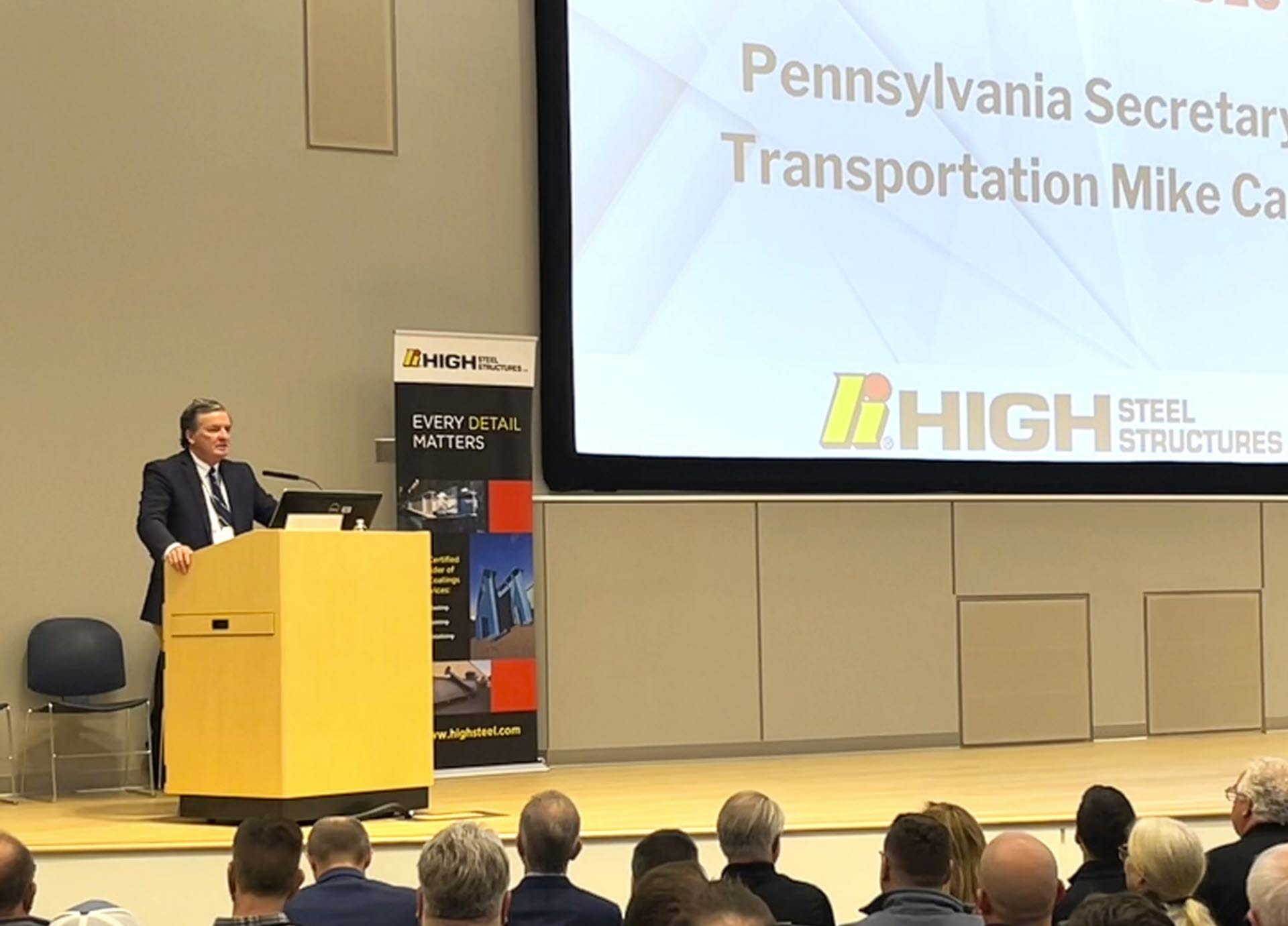 Steel Day 2024 Project Showcase - PA Secretary of Transportation Mike Carroll